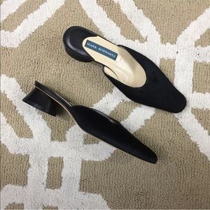 Mark Schwartz Calf Hair Leather Mules